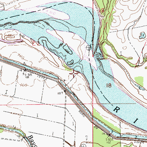 Topographic Map of Williams Corner (historical), LA