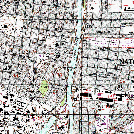Topographic Map of Bayou Amulet, LA