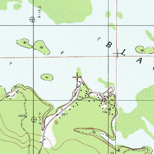 Topographic Map of Cloud Crossing (historical), LA