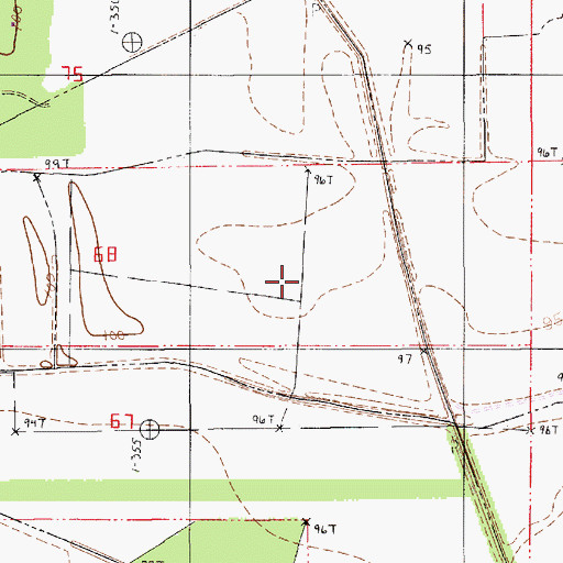Topographic Map of Cordosche Island, LA