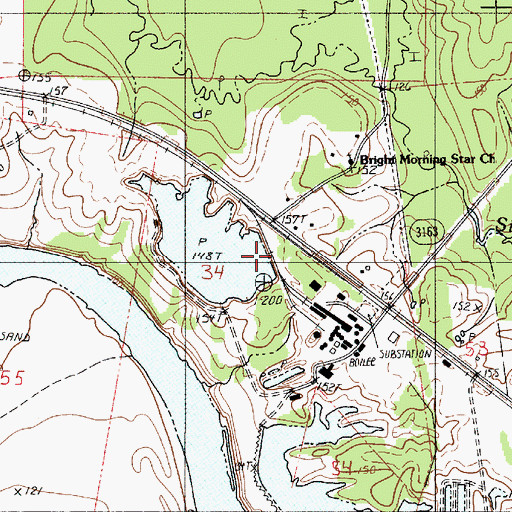 Topographic Map of Flag Lake, LA
