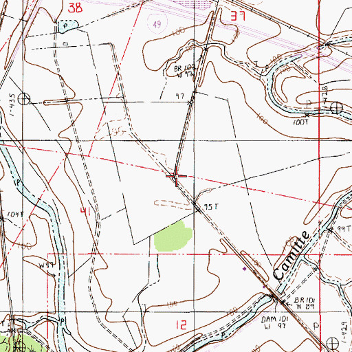 Topographic Map of Fordoche Lake (historical), LA