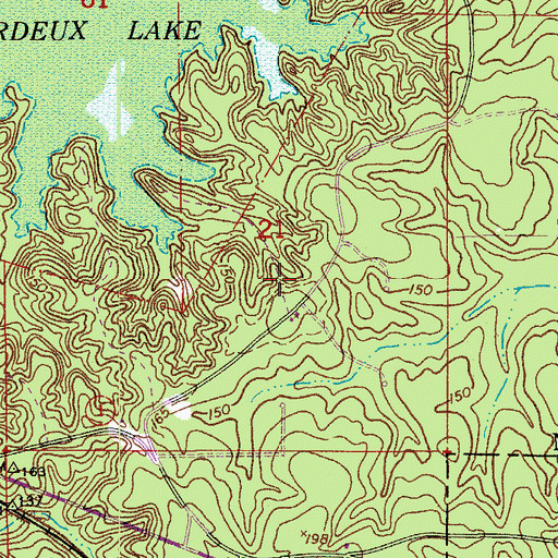 Topographic Map of Galbraith Oil Field, LA