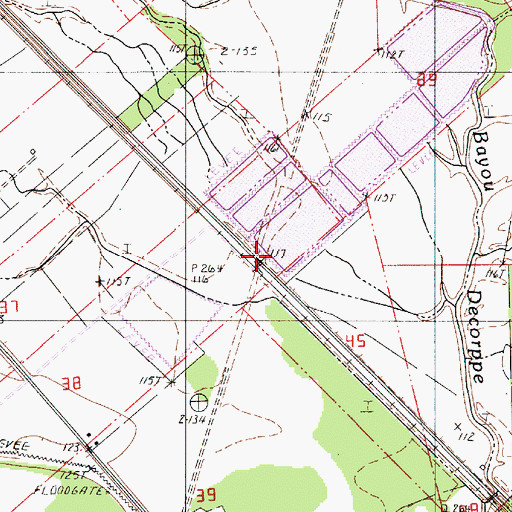 Topographic Map of Hagen (historical), LA