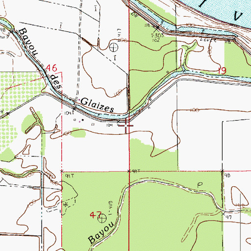 Topographic Map of Hicks School (historical), LA