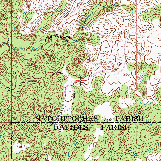 Topographic Map of Levy School (historical), LA