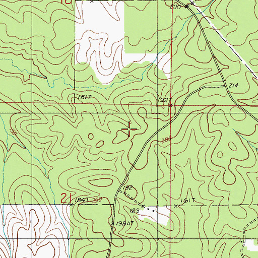 Topographic Map of Mount Olive Church (historical), LA