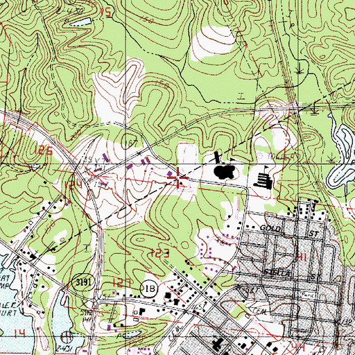 Topographic Map of Natchitoches Outpatient Clinic, LA