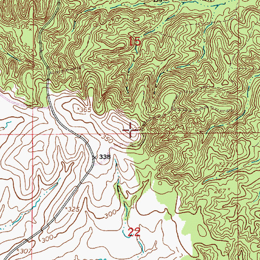 Topographic Map of Negro Foot Hill, LA