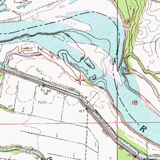 Topographic Map of New Nazarene Church (historical), LA