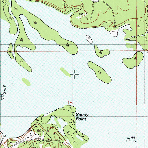 Topographic Map of Northwest Louisiana Fish and Game Preserve, LA