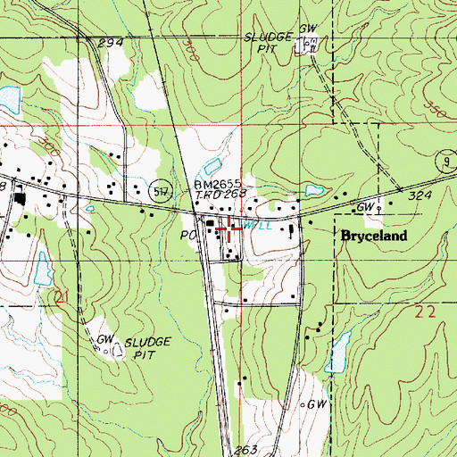Topographic Map of Brice Plantation (historical), LA