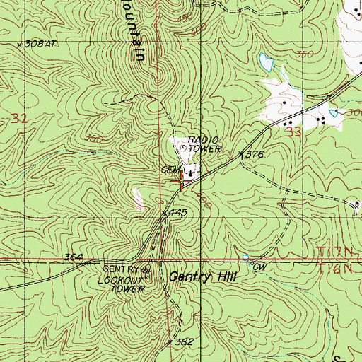 Topographic Map of Driscoll (historical), LA