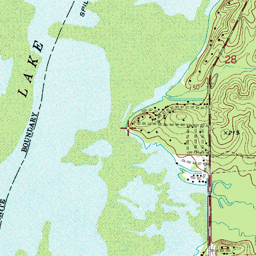 Topographic Map of Tarvers Point, LA