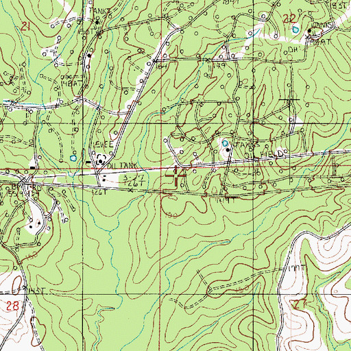 Topographic Map of Colgrade Oil Field, LA