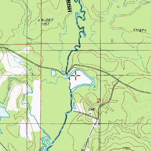 Topographic Map of Drakes Salt Lick, LA