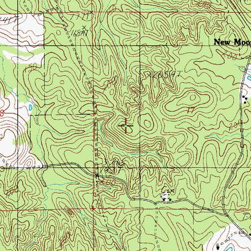 Topographic Map of Iatt Lookout Tower (historical), LA