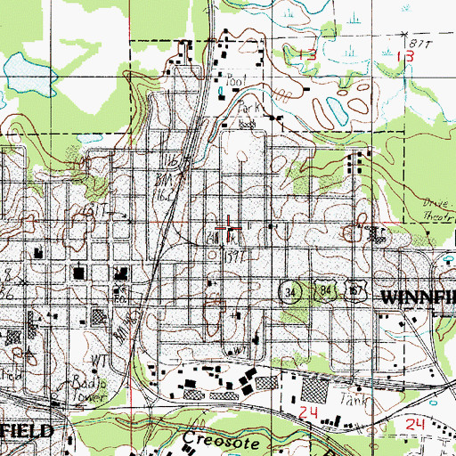 Topographic Map of Earl K Long Memorial Park, LA