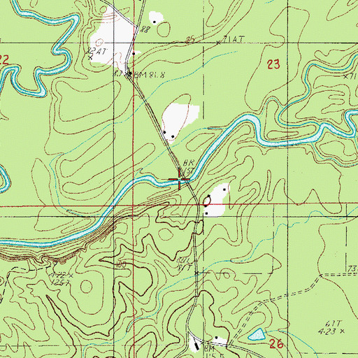 Topographic Map of Maxwells Old Ferry (historical), LA