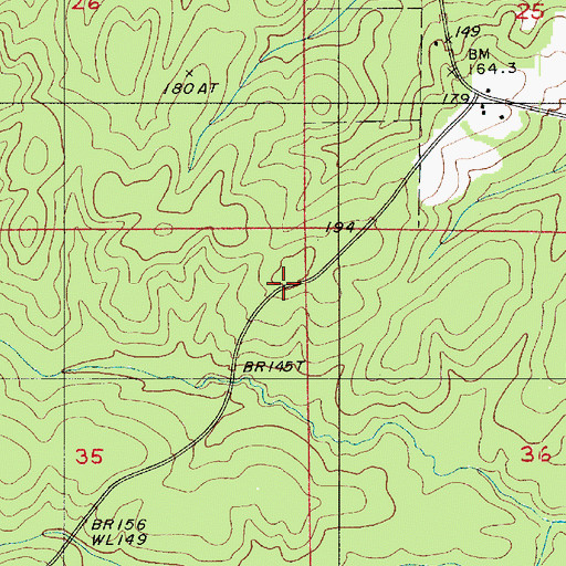 Topographic Map of Mulberry Hill (historical), LA