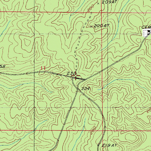 Topographic Map of Yankee Peak Observation Tower (historical), LA