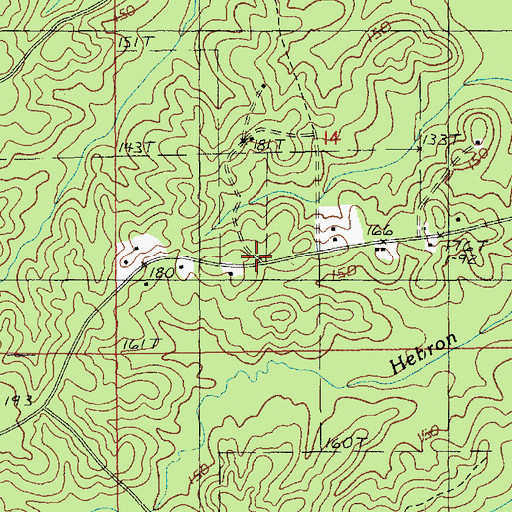 Topographic Map of Old Newport (historical), LA