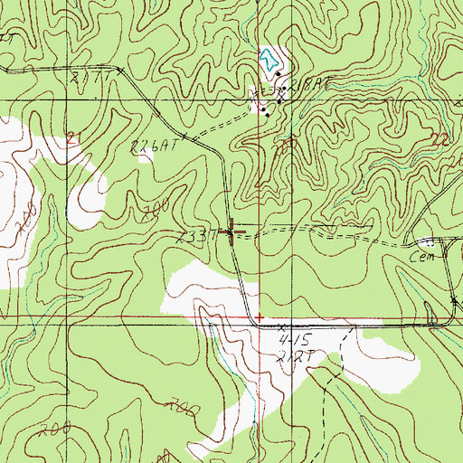 Topographic Map of Pleasant Hill (historical), LA