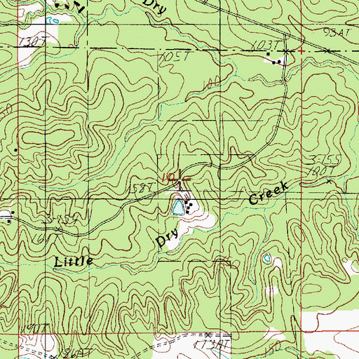 Topographic Map of Tunica (historical), LA