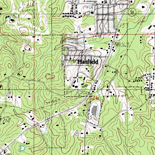 Topographic Map of Winn Parish Fairgrounds, LA