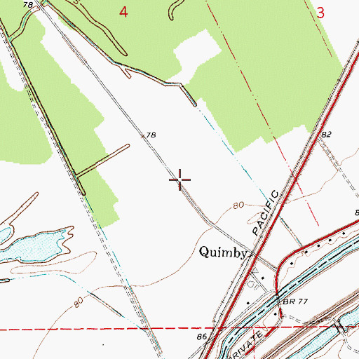 Topographic Map of Richland Plantation, LA