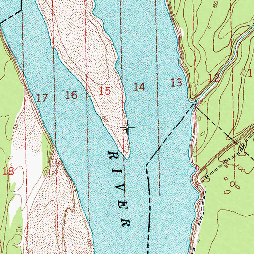 Topographic Map of Terrapin Neck Cutoff, LA