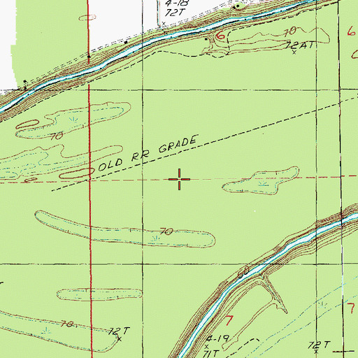 Topographic Map of Westwood Oil and Gas Field, LA