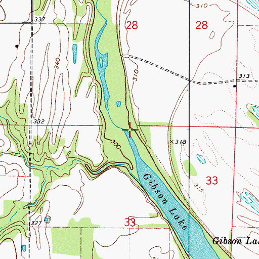 Topographic Map of Smiley Bayou, AR