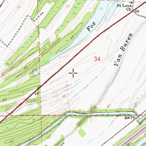 Topographic Map of Cindy Lake (historical), LA