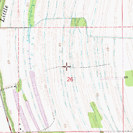 Topographic Map of Dixie (historical), LA