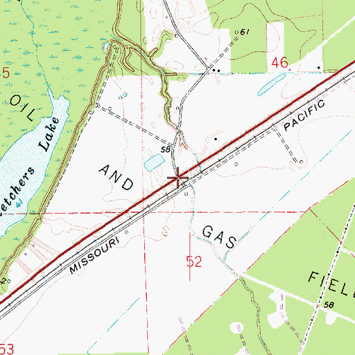 Topographic Map of Luckett (historical), LA
