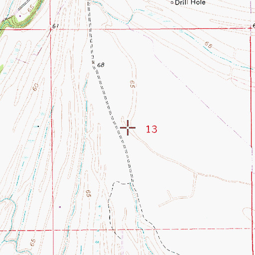 Topographic Map of Sundown Oil Field, LA