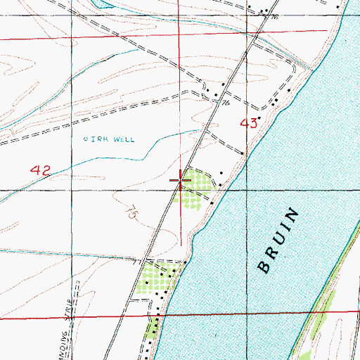 Topographic Map of Sunnyside Plantation, LA