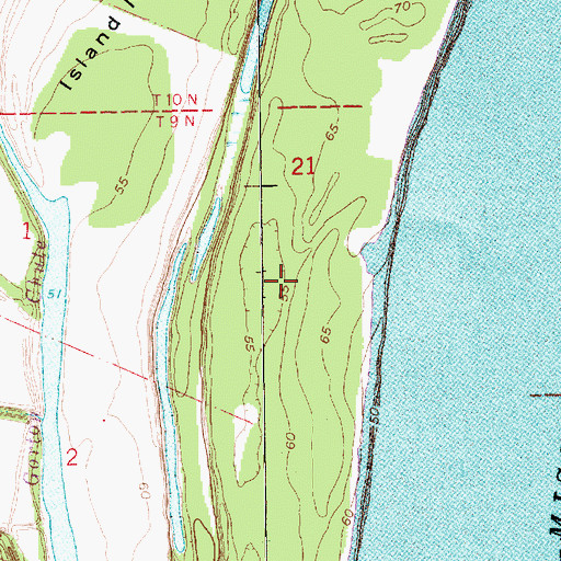 Topographic Map of Waterproof Bar, LA
