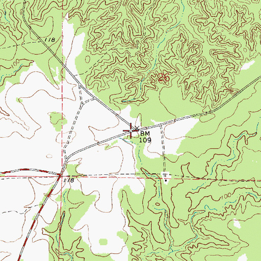 Topographic Map of Lake Cove School (historical), LA