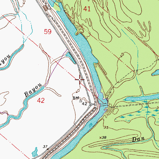 Topographic Map of Little Rock School (historical), LA