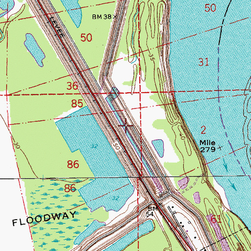 Topographic Map of Star Light Church (historical), LA