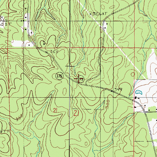 Topographic Map of Armstrong School (historical), LA