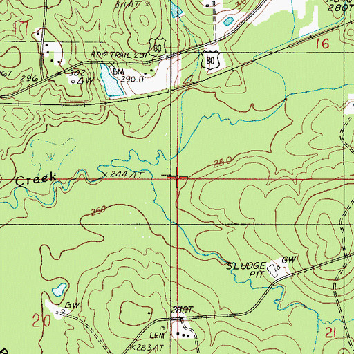 Topographic Map of West Arcadia Gas Field, LA