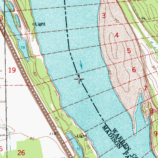 Topographic Map of Millikens Bend, LA