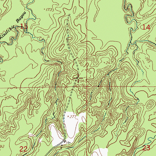 Topographic Map of New Hope School (historical), LA