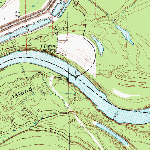 Topographic Map of Killikrankia Cutoff, LA