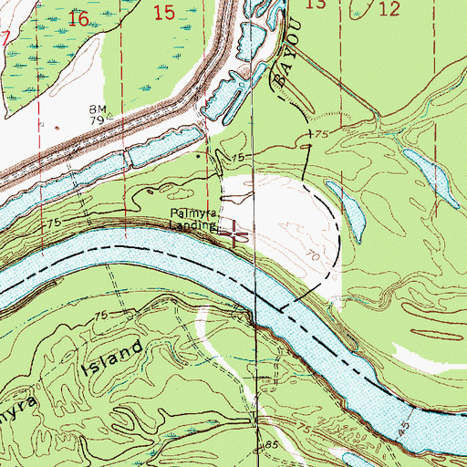 Topographic Map of New Carthage (historical), LA