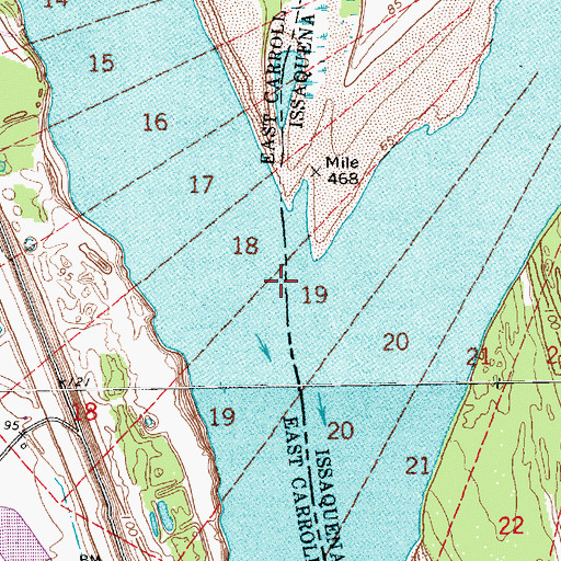 Topographic Map of Alsatia-Salem Bend, LA