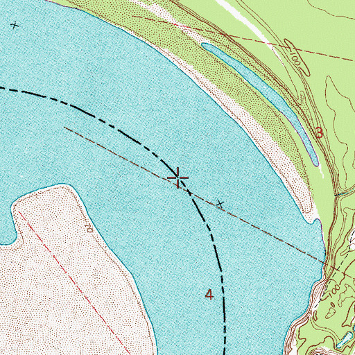 Topographic Map of Fitler Bend, LA